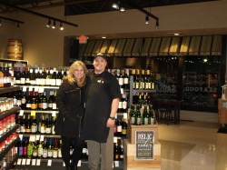 Owner Mark Wilson and Dorina Rudd in the newly renovated market.